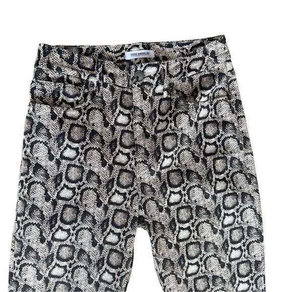 Good American Good Legs Snake Print Skinny Jeans | Size 6/28 - Picture 3 of 8